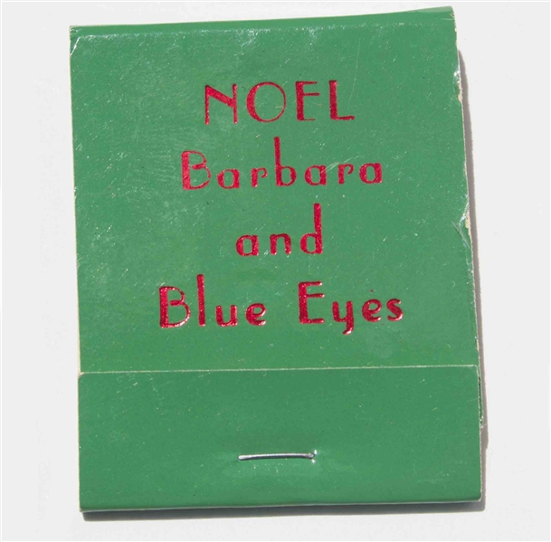 Fun Memento Owned by Frank Sinatra, His Personal Set of Matches for the Christmas Holidays -- Blue Eyes
